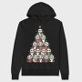 Panda Christmas Tree, Hanorac Oversize Barbati (Unisex)