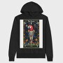 Parrot Skeleton Tarot, Hanorac Oversize Barbati (Unisex)