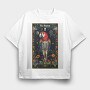 Parrot Skeleton Tarot, Tricou Oversize Barbati (Unisex)