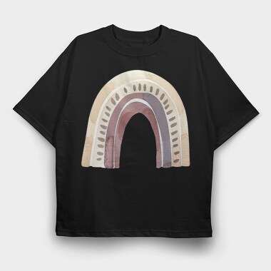 Pastel Boho Arch, Tricou Oversize Barbati (Unisex)