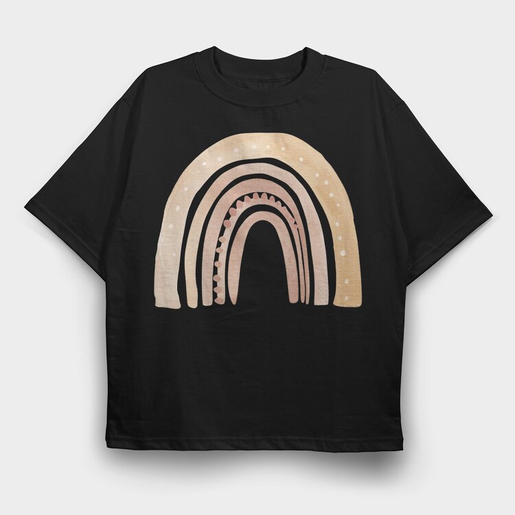 Pastel Magic Rainbow, Tricou Oversize Barbati (Unisex)