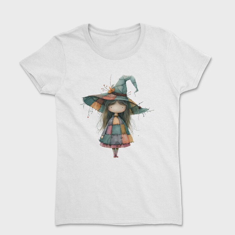 Patchwork Gnome Witch, Tricou Femei