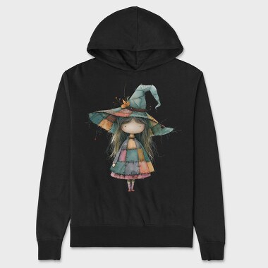 Patchwork Gnome Witch, Hanorac Oversize Barbati (Unisex)