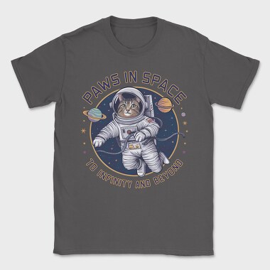 Paws In Space, Tricou Barbati (Unisex)