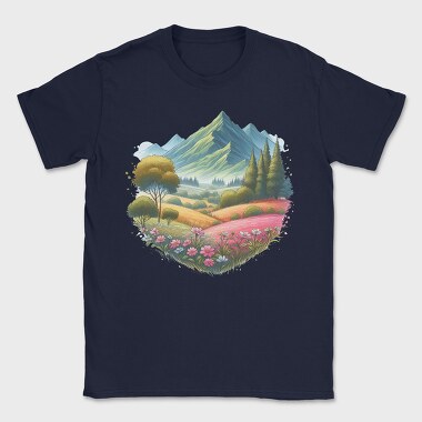Peace Mountain Flora, Tricou Barbati (Unisex)