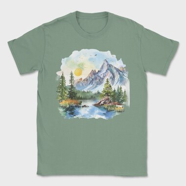Peace Mountain Serenity, Tricou Barbati (Unisex)