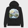 Peace Mountain Serenity, Hanorac Oversize Barbati (Unisex)