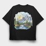 Peace Mountain Serenity, Tricou Oversize Barbati (Unisex)