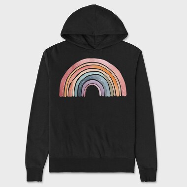 Peaceful Rainbow Clips, Hanorac Oversize Barbati (Unisex)