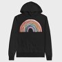 Peaceful Rainbow Clips, Hanorac Oversize Barbati (Unisex)
