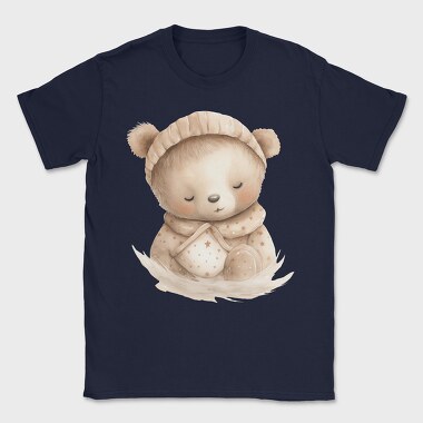Peaceful Sleeping Bear Clips, Tricou Barbati (Unisex)