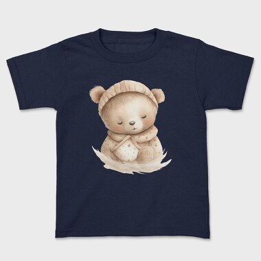 Peaceful Sleeping Bear Clips, Tricou Copii