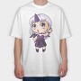 Purple Unicorn Girl, Tricou Oversize Barbati (Unisex)