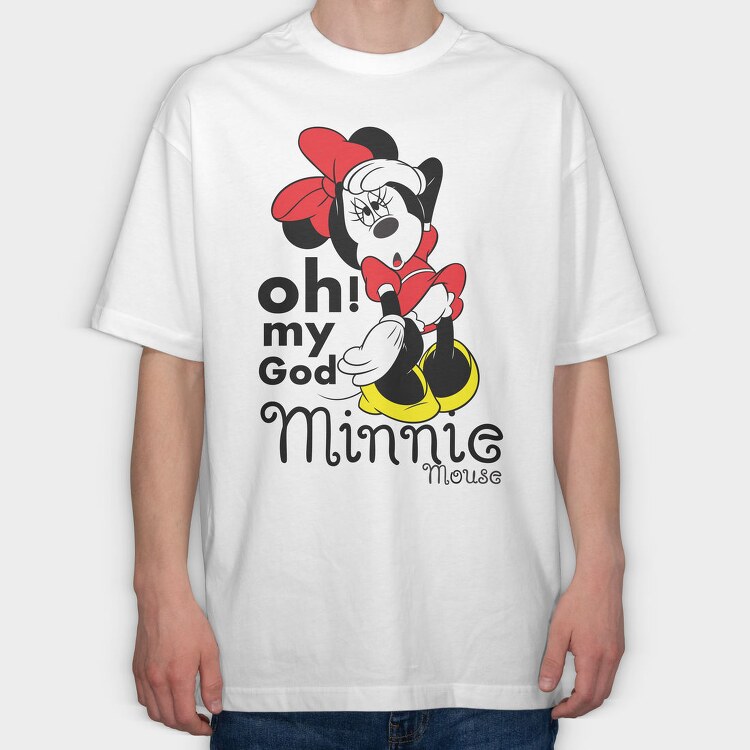 Minnie Oh My God, Tricou Oversize Barbati (Unisex)