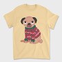 Pug Dog Wearing Uglysweater, Tricou Barbati (Unisex)