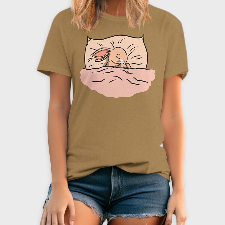 Bunny Sleeping, Tricou Barbati (Unisex)