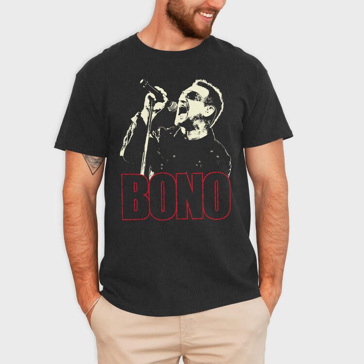 Bono Singin, Tricou Barbati (Unisex)