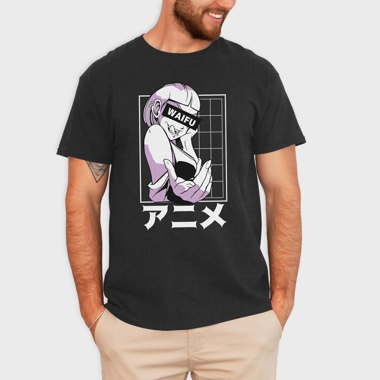 Waifu, Tricou Barbati (Unisex)