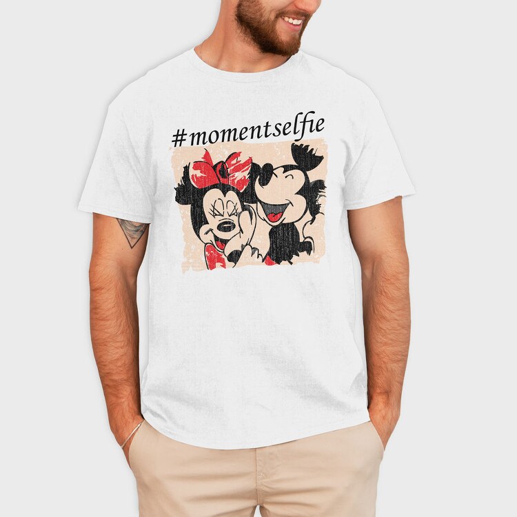 Momentselfie, Tricou Barbati (Unisex)