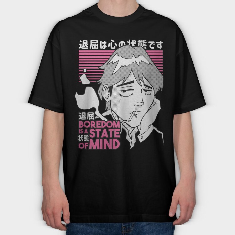 Boredom State Of Mind, Tricou Oversize Barbati (Unisex)