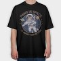 Paws In Space, Tricou Oversize Barbati (Unisex)