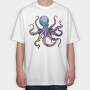 Octopus Eyes Upwards, Tricou Oversize Barbati (Unisex)