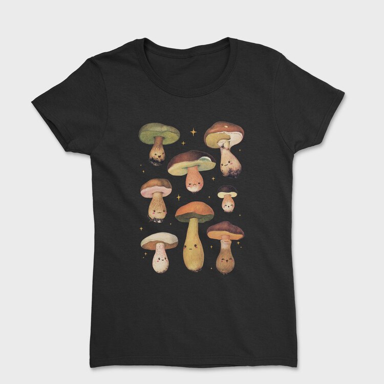 Poster Mushrooms, Tricou Femei