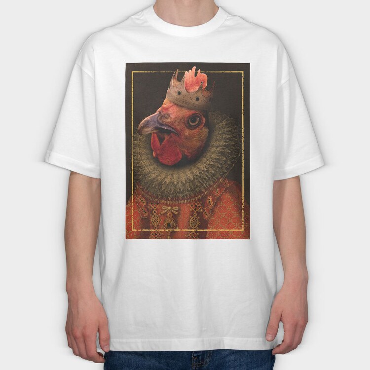 Poster Chick Queen, Tricou Oversize Barbati (Unisex)
