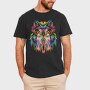 Rainbow Dog Face, Tricou Barbati (Unisex)