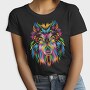 Rainbow Dog Face, Tricou Femei