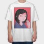 Smoke Red Eyes, Tricou Oversize Barbati (Unisex)