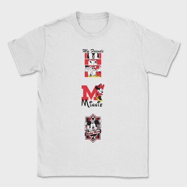 Mickey Minnie Friends, Tricou Barbati (Unisex)