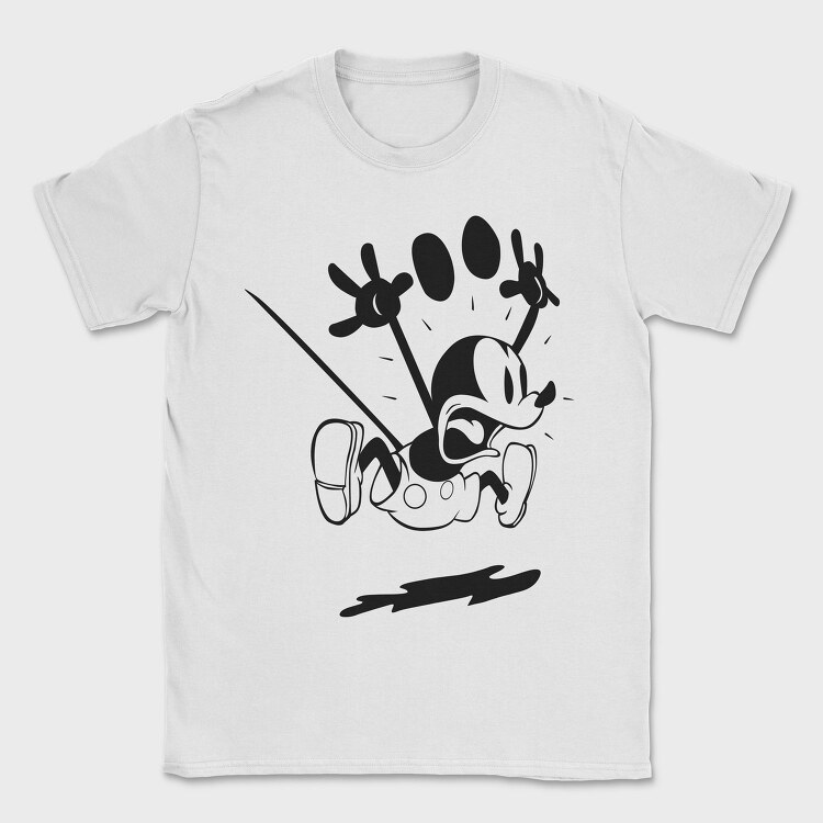 Mickey Mouse Crash, Tricou Barbati (Unisex)