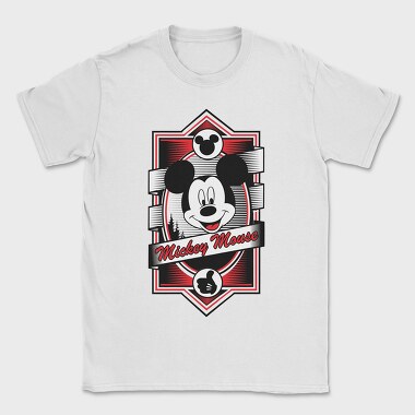 Mickey Mouse Emblem, Tricou Barbati (Unisex)