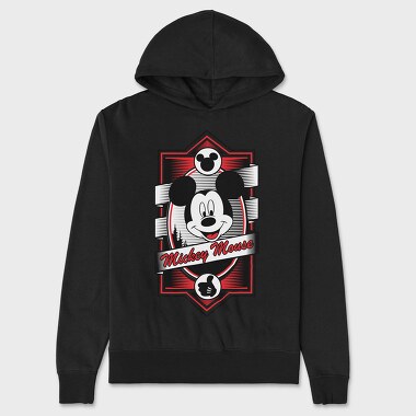 Mickey Mouse Emblem, Hanorac Oversize Barbati (Unisex)