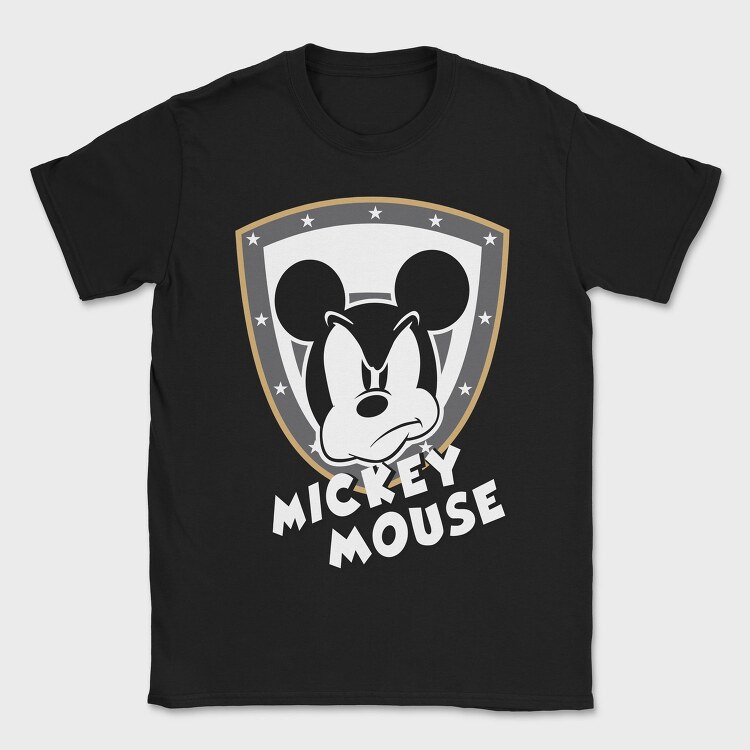 Mickey Mouse Shield, Tricou Barbati (Unisex)