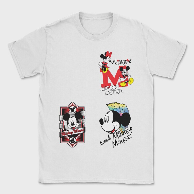 Mickey Punk Mouse, Tricou Barbati (Unisex)