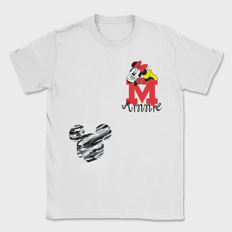 Minnie M Monogram, Tricou Barbati (Unisex)