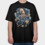 Octopus Floral Night, Tricou Oversize Barbati (Unisex)