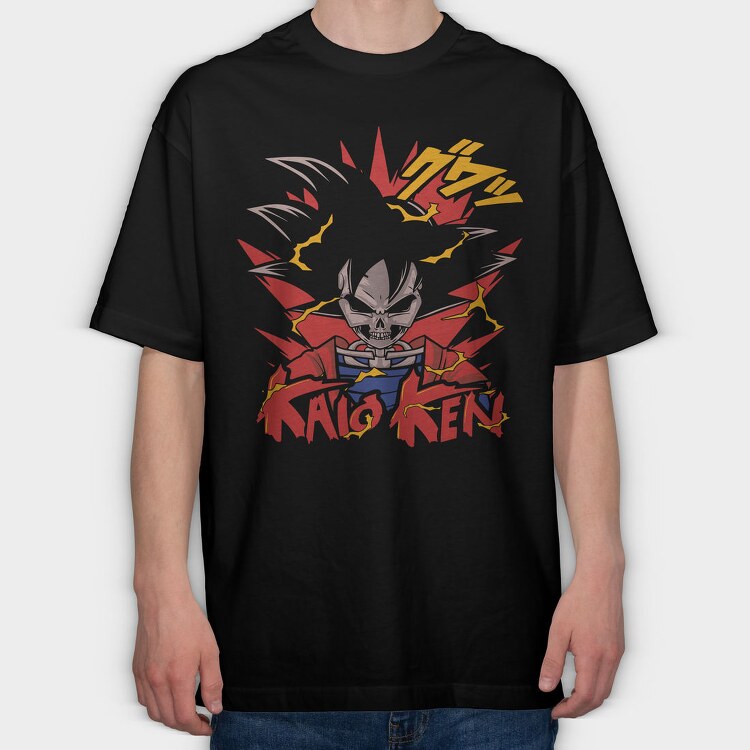 Kaioken Explosion, Tricou Oversize Barbati (Unisex)