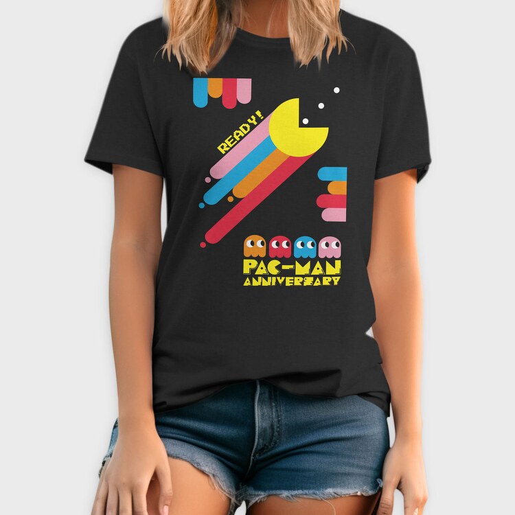 Ready Pac Man Anniversary, Tricou Barbati (Unisex)