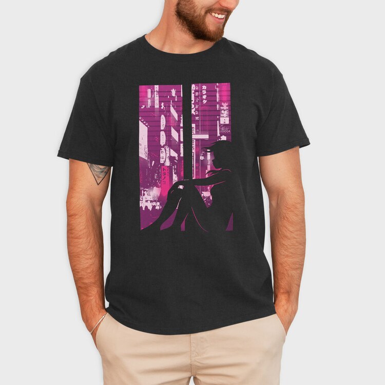 Karaoke Neon City, Tricou Barbati (Unisex)