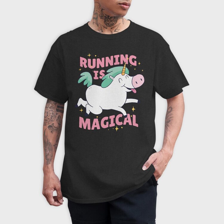 Running Is Magical, Tricou Barbati (Unisex)