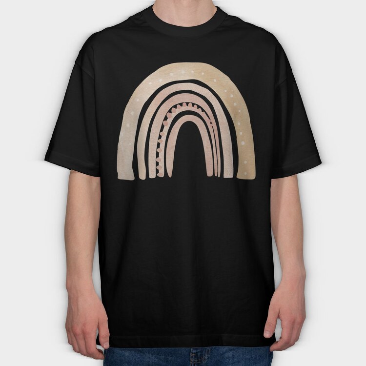 Pastel Magic Rainbow, Tricou Oversize Barbati (Unisex)