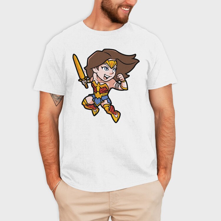 Wonder Girl Warrior, Tricou Barbati (Unisex)