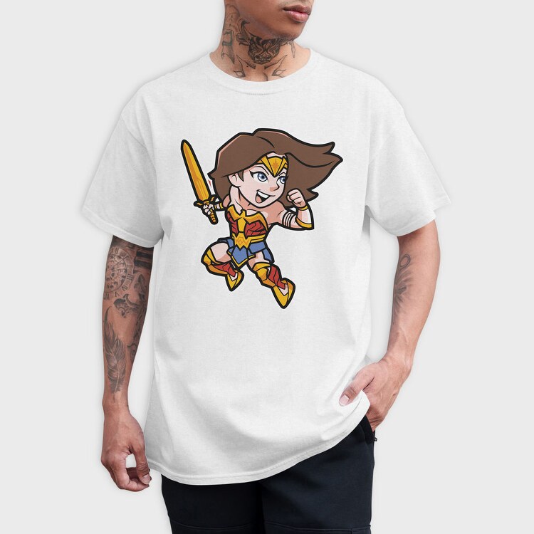 Wonder Girl Warrior, Tricou Barbati (Unisex)