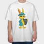 Easter Bunny Cool, Tricou Oversize Barbati (Unisex)