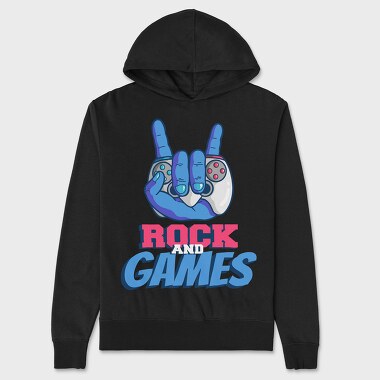 Rock And Games, Hanorac Oversize Barbati (Unisex)
