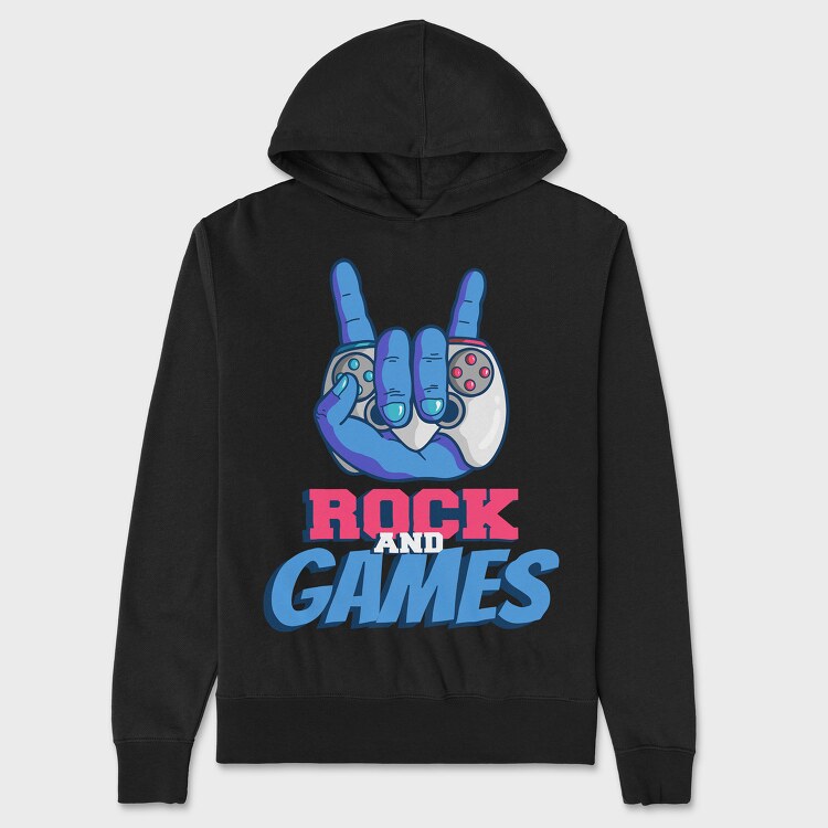 Rock And Games, Hanorac Oversize Barbati (Unisex)