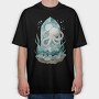 Octopus Underwater World, Tricou Oversize Barbati (Unisex)
